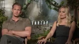 Alexander Skarsgard & Margot Robbie Run Through The Jungle in THE LEGEND OF TARZAN