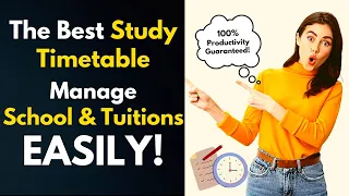 Best Study Timetable to Manage School and Tuitions #studytipsforexam