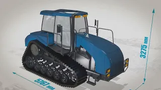 Новый гусеничный трактор Агромаш-Руслан / New Tracked Tractor AGROMASH - Ruslan