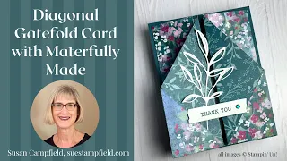 Diagonal Gatefold Card with Masterfully Made