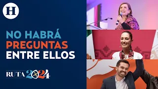 Cambian formato del tercer debate presidencial: Sin cara a cara entre Sheinbaum, Xóchitl y Máynez