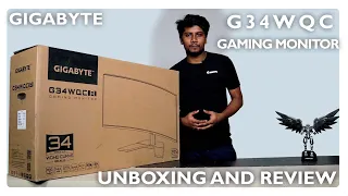 Gigabyte G34WQC Unboxing and Review