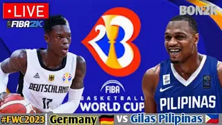 Live Now: Gilas Pilipinas vs Germany | FIBA WORLD CUP | Jan. 22, 2023 | FIBA2K Simulation Game Only