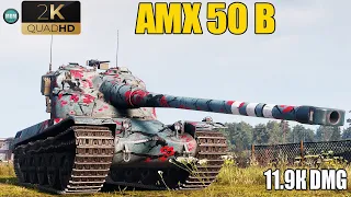 AMX 50 B карта Промзона. 11.9К dmg, 9 kills, Рэдли. WoT 1.10.1. 2К VIDEO.