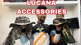 LUCANA FISHING ACCESSORIES HATS,GLOVES,GOGLES,CHAIRS,UMBRELLA #fishingvideo #fishing #lucana #fish