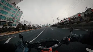 Gloomy Seoul Riding | DUCATI Monster796 | GoPro Max 4K