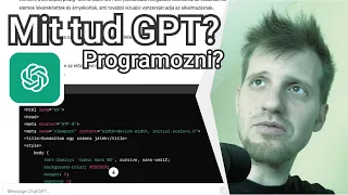 Programozás GPT-vel #webdevelopment #chatgpt #programming