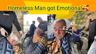 AMAZING TRANSFORMATION | What A Wonderful Feeling - His First Haircut After Years #homeless