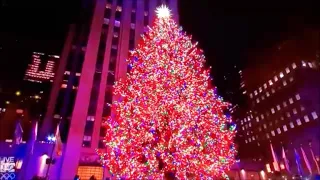 Rockefeller Center Christmas Tree Lighting. New York. December 1, 2021.