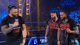 Roman Reigns Orders the Usos to Unify the Tag Team Titles on SmackDown (Apr. 8, 2022)