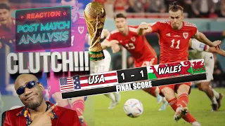 USA WALES REACTION World Cup 1-1 | BALE IS CLUTCH! Tim Weah and USA SHOULD have Won!