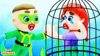 The Little Mermaid Song | WOA Luka Nursery Rhymes and Kids Songs | Educational Videos
