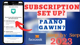 PAANO MAG SET-UP NG SUBSCRIPTION SA FACEBOOK PAGE | EASY TUTORIAL | 2023