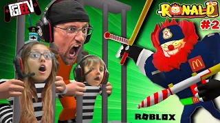 ROBLOX RONALD the COP!!  Jailbreak from Clown Prison! (FGTeeV Escapes Chapter 2)