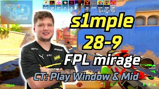 s1mple w/snappi play FPL (mirage) | FACEIT Pro League | Feb 21, 2024