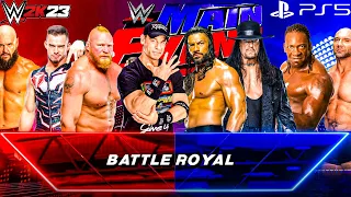 WWE 2K23 -ROMAN, BROCK,JOHN,UNDERTAKER,AUSTIN,BOOKER T BATISTA & STRAWMAN-BATTLE ROYAL AT MAIN EVENT