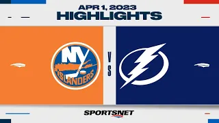 NHL Highlights | Islanders vs. Lightning - April 1, 2023