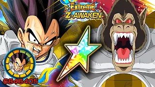 100% EZA AGL VEGETA APE LEVEL 10 LINKS + STICKER EFFECT! Dragon Ball Z Dokkan Battle