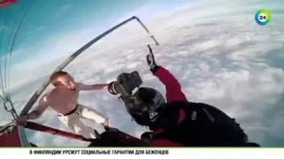 прыжок без парашюта stuntman jump without a parachute