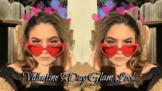 VALENTINES DAY GLAM MAKEUP LOOK