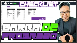 Barra de progreso con Checklist Excel