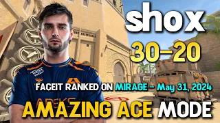 AMAZING ACE By shox 30-20 Super Match on Mirage | FACEIT CS2 RANKED | May 31, 2024