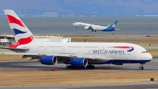 15 MINUTES LANDINGS and TAKEOFFS at San Francisco International Airport I Plane Spotting SFO