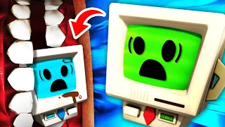 Throwing TEMP BOT Into THE SMILE ROOM (Job Simulator VR Funny Gameplay)