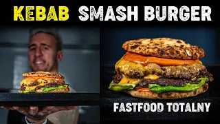 KEBAB SMASH BURGER - FASTFOOD TOTALNY? - Foxx Gotuje