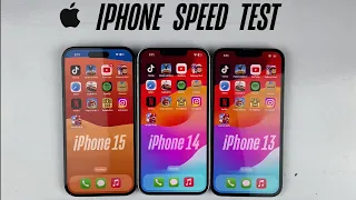 iPhone 15 vs 14 vs 13 | IOS 17.4 SPEED TEST