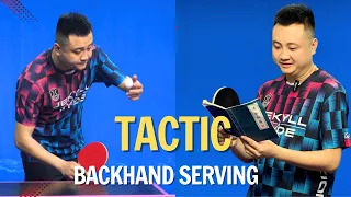 Tactics for using backhand serve in table tennis with coach To Duc Hoang