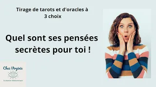 🤔Quel sont ses pensées secrètes pour toi 🤔 #guidance #tirageachoix #medium #voyance