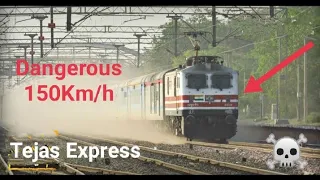 Dangerous 160Kmph Gatiman Express attacks Asaoti - India's FASTEST Train - Indian Railways Part 02