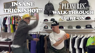 CRAZY TRICK SHOT 🤯 PLEASURES Spring '24 Walkthrough & Try-On