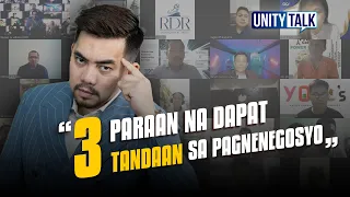 #rdrunitytalk | 3 Paraan na Dapat Tandaan sa Pagnenegosyo