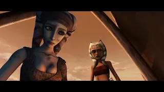 Star Wars The Clone Wars: Anakin, Ahsoka and Ayla Secura Crash landing