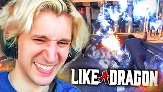 WORLD FIRST GAMEPLAY! xQc Plays Like a Dragon: Infinite Wealth