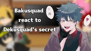 Bakusquad(+ Aizawa) react to Dekusquad's secret || MHA/BNHA || No ships || Mafia AU
