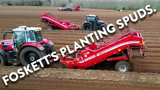 4Kᵁᴴᴰ March 2024: Foskett Farms planting potatoes in Kirton - until the rain came down!!