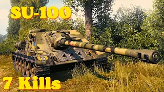 World of tanks SU-100 - 5 K Damage 7 Kills, wot replays