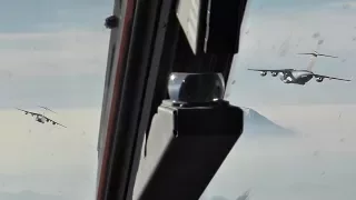 C-17 Formation Flight – Takeoff Cockpit View