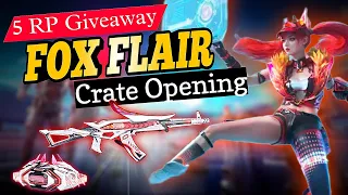 Fox Flare Set Crate Opening 😍 | AKM Crate Opening | 5 RP Giveaway 🔥 #bgmi #crateopening #giveaway