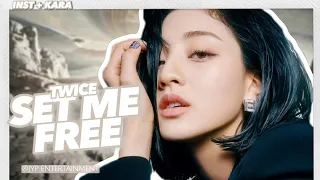 [TWICE - 'SET ME FREE'] Instrumental + Karaoke (Easy Lyrics) | REQUEST VIA INSTAGRAM