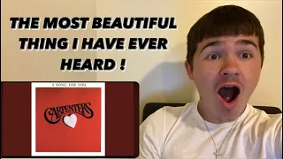 TEENAGERS FIRST TIME REACTING TO | The Carpenters - A Song For You | REACTION !