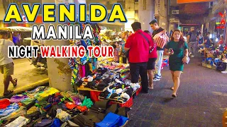 NIGHT WALK in MANILA | Avenida- Recto Avenue Philippines |