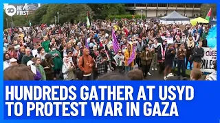 Hundreds Protest Conflict in Gaza at University of Sydney | 10 News First