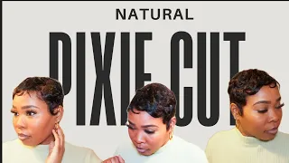 PIXIE CUT | HOW I STYLE MY SHORT NATURAL HAIR AT HOME #pixiehaircut #naturalhair #shorthairstyles