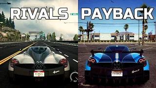 Need For Speed: Rivals vs Payback - Pagani Huayra - Side by Side Comparison