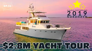 $2.8M Yacht Tour : 2019 Nordhavn 60 - HIGHLY CUSTOMIZED EP. 32