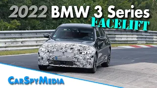 2022 BMW G20 3 Series Facelift M340i Prototype Spied Testing At The Nürburgring